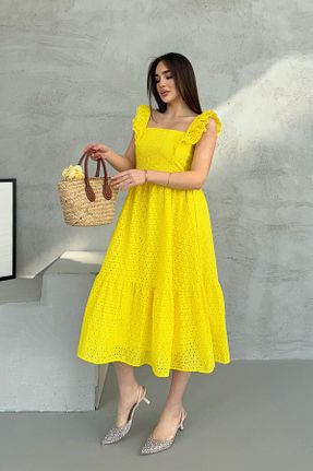 لباس زرد زنانه بافتنی ASEDE - کد 903024695