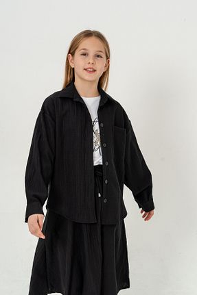 ست بالاتنه و پائین تنه مشکی بچه گانه بافتنی GİYİCEM TEKSTİL - کد 904303847