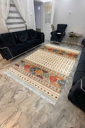 فرش بژ قابل شستشو Home - کد 903104815