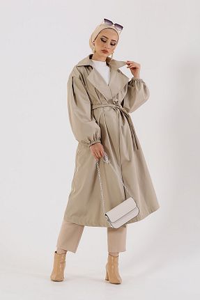 ترنچکت حجاب نباتی زنانه پلی استر VıoShıne - کد 903129964