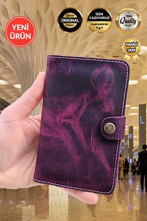 کیف پول بنفش زنانه سایز متوسط Vardo - کد 822003009
