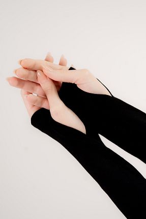 بلوز حجاب مشکی زنانه اسلیم Şalcenneti.com - کد 903128217