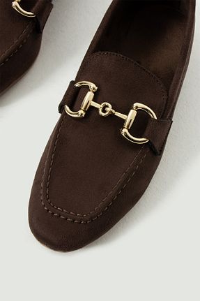 کفش لوفر قهوه ای زنانه جیر DUXAL SHOES - کد 904306470