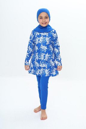 مایو حجاب آبی بچه گانه چاپی My Kids Wear - کد 902124881