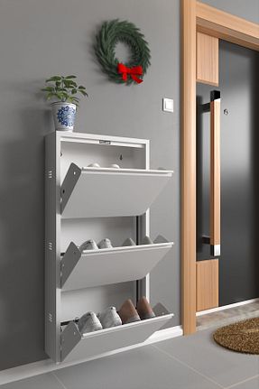 جا کفشی سفید فلزی Formood - کد 767067606