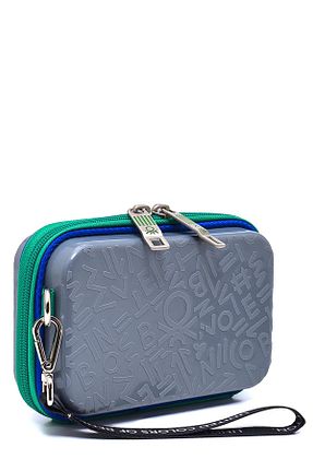 کیف پورتفوی و کلاچ طوسی زنانه United Colors of Benetton - کد 816928801