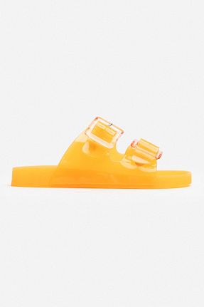 دمپائی نارنجی زنانه پاشنه تخت NİŞANTAŞI SHOES - کد 903212898