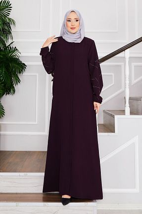 ترنچکت حجاب بنفش زنانه EBRUTESETTÜR - کد 904410924
