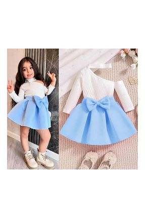 ست بالاتنه و پائین تنه سفید بچه گانه بافتنی My Kids Wear - کد 904029487
