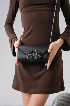 کیف مجلسی مشکی زنانه Moda Değirmeni - کد 903216737