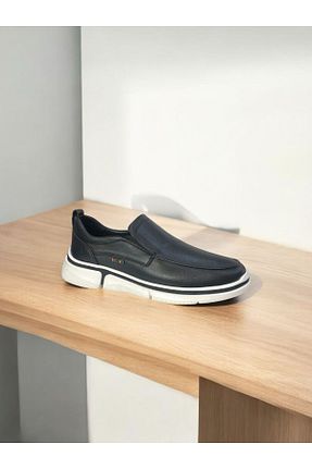 کفش کژوال مشکی مردانه چرم خالص Voyager - کد 903216889