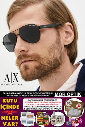 عینک آفتابی مشکی زنانه UV400 Armani Exchange - کد 782901576