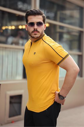 تیشرت زرد مردانه رگولار Miron - کد 903226670