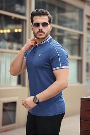 تیشرت سرمه ای مردانه رگولار Miron - کد 903226654