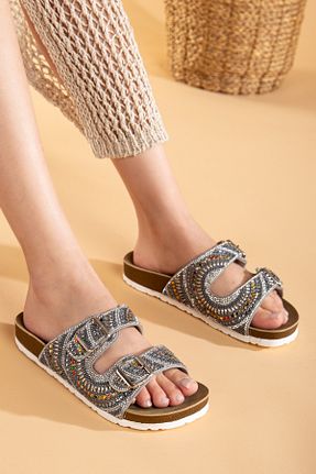 دمپائی متالیک زنانه چرم مصنوعی Polomia Comfort - کد 903244916