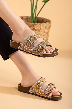 دمپائی متالیک زنانه چرم مصنوعی Polomia Comfort - کد 903244728