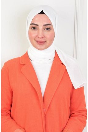 شال سفید زنانه پنبه ای AybarsStore - کد 903236227