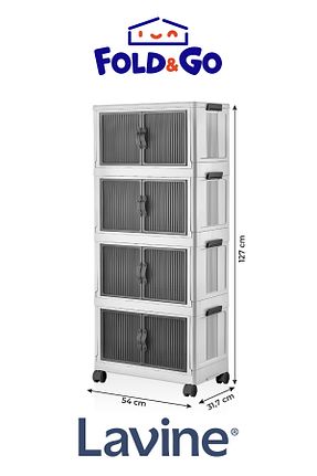 کابینت چند منظوره سفید پلاستیک obido - کد 861338842