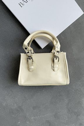 کیف دوشی بژ زنانه چرم مصنوعی leonas - کد 903244882