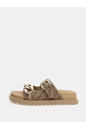 دمپائی قهوه ای زنانه پلی استر Guess - کد 655284351