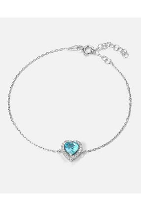 دستبند نقره سفید زنانه 925 عیار MEKS PRIVE - کد 902782062