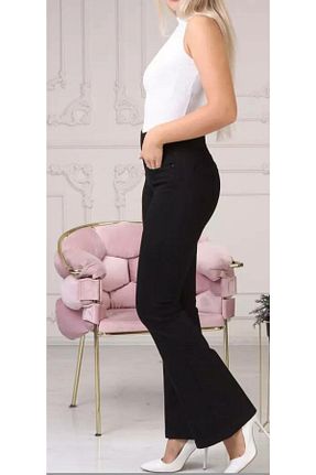شلوار جین مشکی زنانه پاچه اسپانیولی LA CARTE - کد 711008733