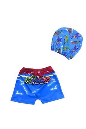 شلوارک ساحلی آبی بچه گانه Arya Nisa Kids - کد 896044205