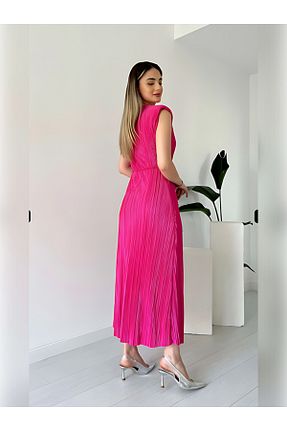 لباس صورتی زنانه بافتنی LAMİFUSTORE - کد 843447254