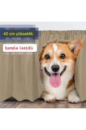 ست ملحفه دونفره بژ پنبه ای JANGEAR - کد 904466196