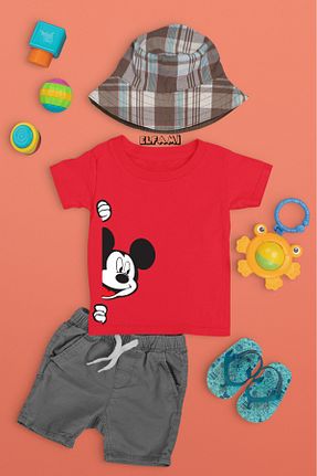 تیشرت قرمز بچه گانه رگولار ELFAMİ - کد 904468661