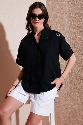 پیراهن مشکی زنانه رگولار Lela - کد 903411946