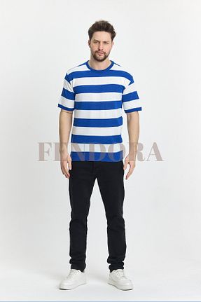 تیشرت آبی مردانه رگولار Fendora - کد 903413342