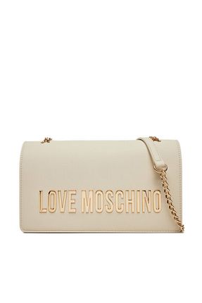 کیف دوشی بژ زنانه پلی اورتان Love Moschino - کد 903447496