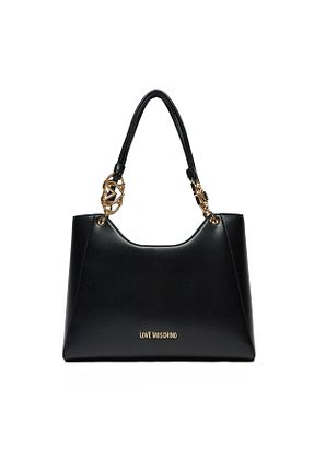 کیف دوشی مشکی زنانه چرم مصنوعی Love Moschino - کد 903447487