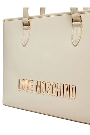 کیف دوشی بژ زنانه چرم مصنوعی Love Moschino - کد 903447448