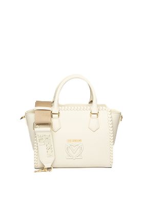 کیف دوشی بژ زنانه پلی اورتان Love Moschino - کد 903447502