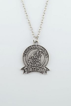 گردنبند جواهر زنانه روکش نقره Bu Farklı - کد 216366891