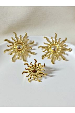 انگشتر استیل (فولاد) زرد زنانه استیل (فولاد) mos&more - کد 903472386