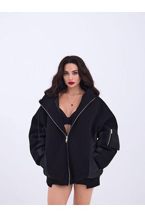 کاپشن مشکی زنانه TUA MODA - کد 935618516
