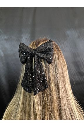 گیره سر مشکی زنانه پلی استر MegssStore - کد 903472362