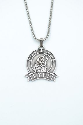 گردنبند جواهر زنانه روکش نقره Bu Farklı - کد 814014453