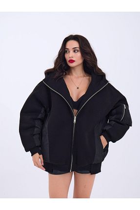 کاپشن مشکی زنانه TUA MODA - کد 935618516