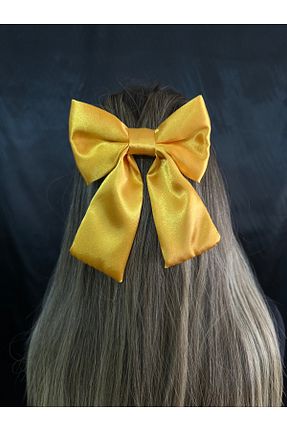 گیره سر زرد زنانه ساتن MegssStore - کد 903479451