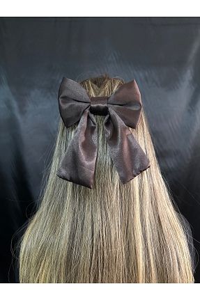 گیره سر قهوه ای زنانه ساتن MegssStore - کد 903478937