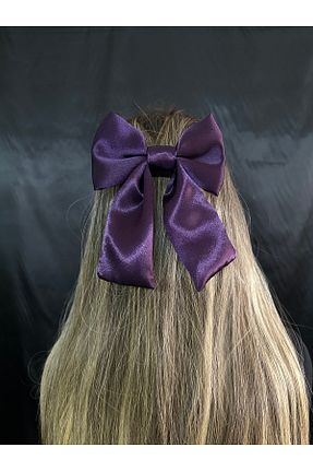 گیره سر بنفش زنانه ساتن MegssStore - کد 903478952