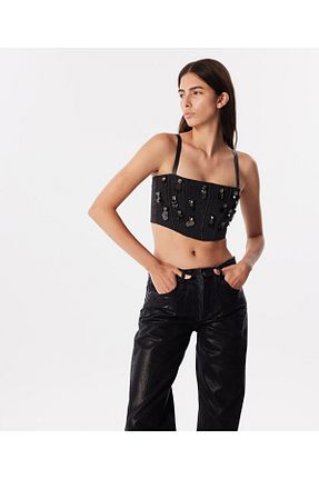 بلوز طوسی زنانه ساده Twist - کد 854072791