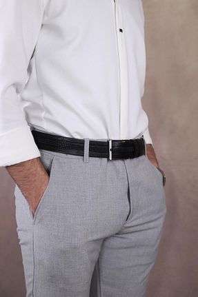 کمربند مشکی مردانه Walkenzo - کد 903529719