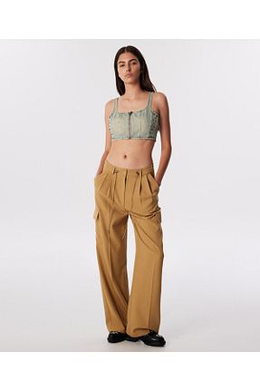 بلوز سبز زنانه ساده Twist - کد 848706123
