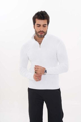 پولوشرت سفید مردانه تریکو Lane Stellar - کد 903538970