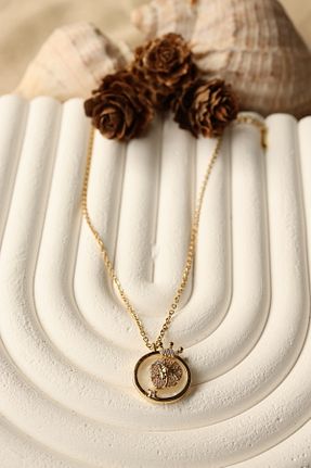 گردنبند استیل ( فولاد ) طلائی زنانه استیل (فولاد) FİRST JEWELRY - کد 802170411